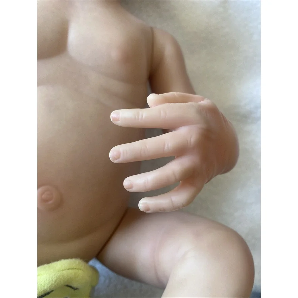 Reborn Baby‎ Doll Anatomic Male Newborn Male Eyelashes Fingernails Baby Boy